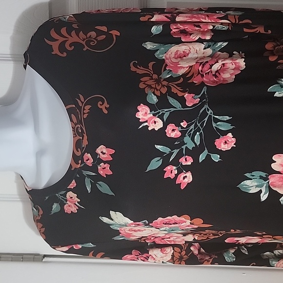 FLORAL MIDI DRESS SIZE L - Picture 3 of 6